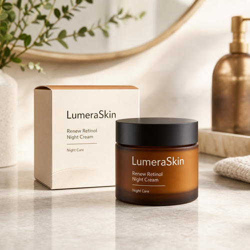 LumeraSkin Renew Retinol Night Cream hero packshot